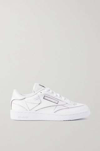 Reebok + Maison Margiela + Project 0 Club C printed leather sneakers