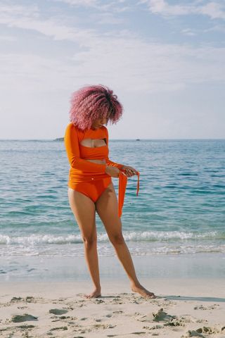 Miga Swimwear + Lydia High-Waisted Belt Bikini Bottom