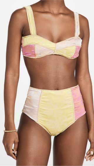 Oseree + Jacquard Bikini Set