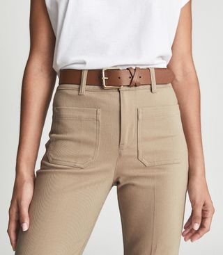 Reiss + Annexe Tan Leather Belt