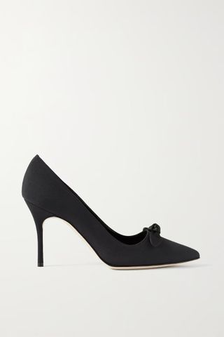 Manolo Blahnik + Papirohi 90 Bow-Embellished Pumps