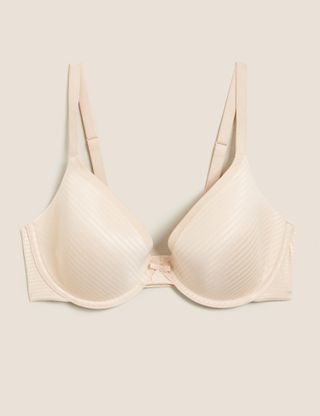 Marks & Spencer + Sumptuously Soft Padded Plunge T-Shirt Bra A-E in Opal