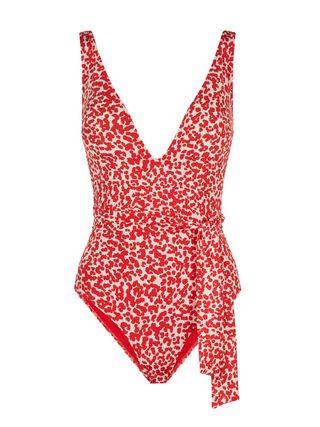 Evarae + Red Felted Swimsuit