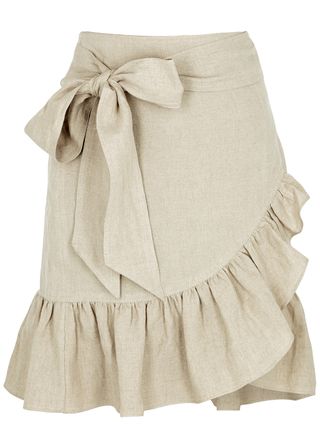 Isabel Marant Étoile + Tempster Linen Wrap Skirt
