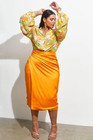 Never Fully Dressed + Sunset Tropics Long Reversible Jaspre Skirt