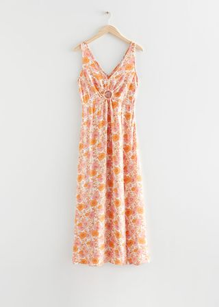 & Other Stories + Printed Sleeveless Maxi Dress