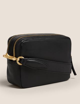 Marks and Spencer + Leather Cross Body Camera Bag