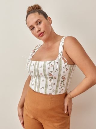 Reformation + Minton Linen Top