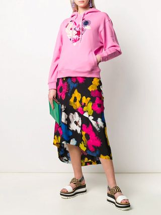 Colville + Floral Flounce Skirt