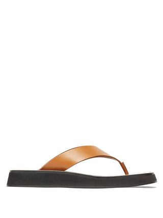 The Row + Ginza Leather Sandals