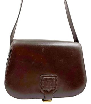 Celine + Leather Crossbody Bag