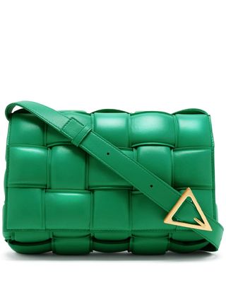 Bottega Veneta + Cassette Small Intrecciato-Leather Cross-Body Bag