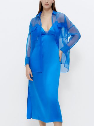 Uterque + Silk Camisole Dress