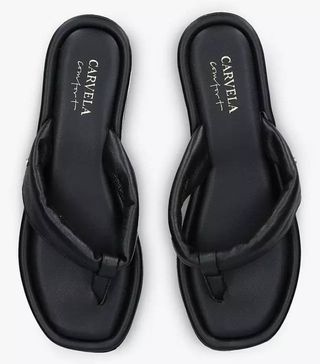 Carvela + Comfort Sienna Leather Flip Flops