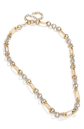 Baublebar + Mixed Link Pavé Chain Necklace