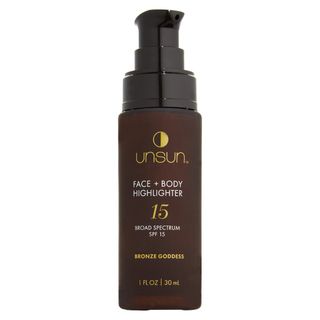 Unsun + Face + Body Highlighter Broad Spectrum SPF 15 Sunscreen