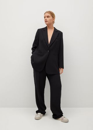 Violeta + Peak Lapel Suit Blazer