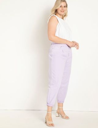 Eloquii + Pleat Front Relaxed Jean