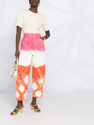 Stella McCartney + Balloon-Shape Tie-Dye Jeans