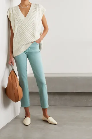 J Brand + Alma Cropped Jeans