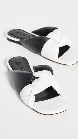 Villa Rouge + Maddox Puffy Ruched Sandals