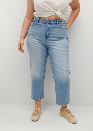 Mango + Straight Crop Jeans