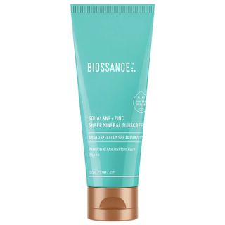 Biossance + Squalane + Zinc Sheer Mineral Sunscreen SPF 30