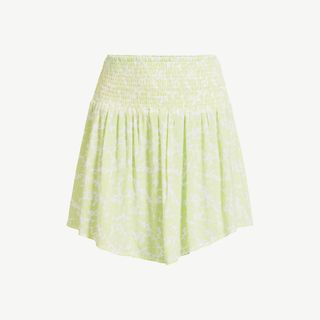 Scoop + Floral Mini Skirt With Smock Waist