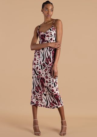 W35t + Animal Print Slip Dress