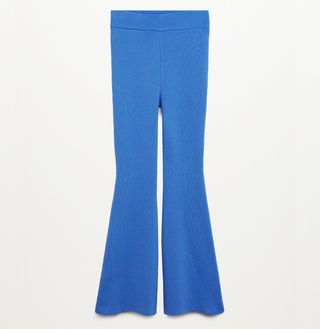 Mango + Flared Knitted Trousers