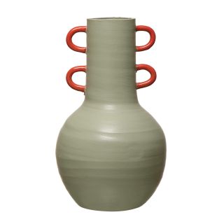 Creative Co-Op + Tall Terra-Cotta Handles Vase