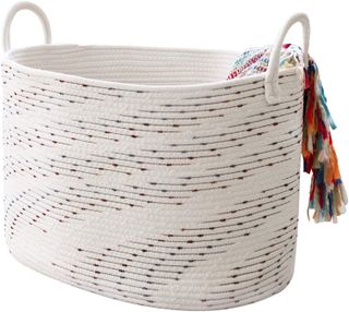 La Jolíe Muse Store + Large Cotton Rope Blanket Basket