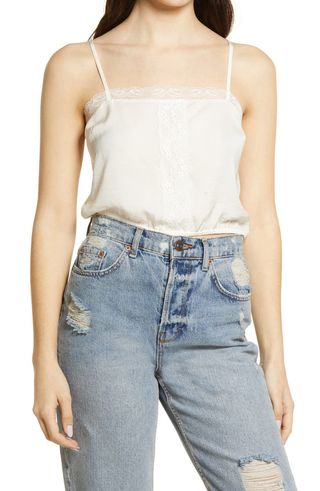 BP + Lace Trim Crop Camisole