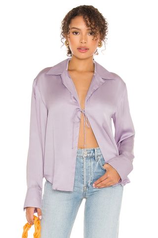 Song of Style + Emberly Blouse in Lavender