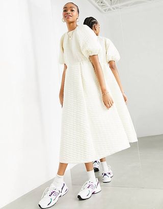 ASOS Edition + Quilted Midi Dress