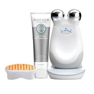 NuFace + Trinity Facial Toning Device + Wrinkle Reducer Attachment Bundle