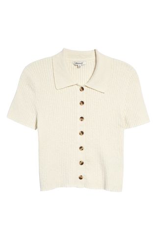 Madewell + Barbrook Button-Front Sweater Polo