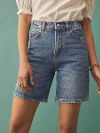Reformation + Sammie High Rise Relaxed Jean Shorts