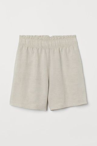 H&M + Linen-Blend Pull-On Shorts