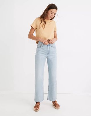 Madewell + Slim Wide-Leg Full-Length Jeans in Edmunds Wash
