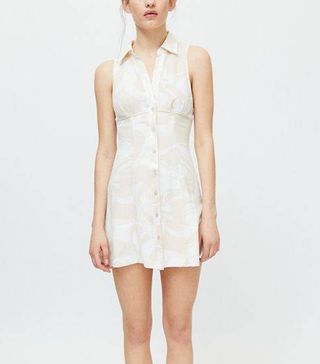 Urban Outfitters + UO Tia Button-Front Mini Dress