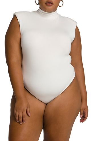 Good American + Mock Neck Power Bodysuit