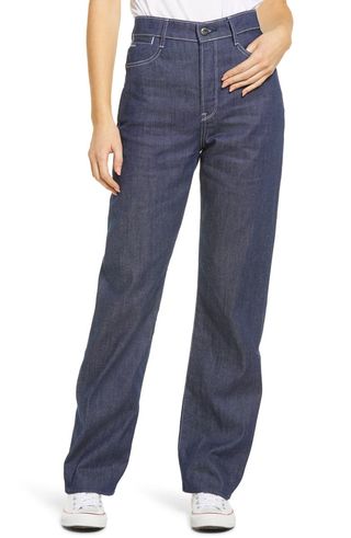 G-Star Raw + Tedie Ultra High Waist Straight Leg Jeans