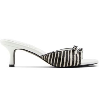 Who What Wear + Rachel Calf Hair Slide Sandal