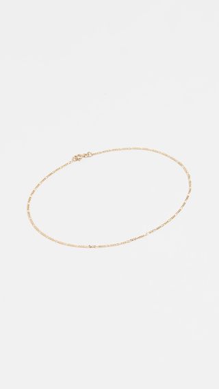 Ariel Gordon Jewelry + 14k Gold Figaro Anklet