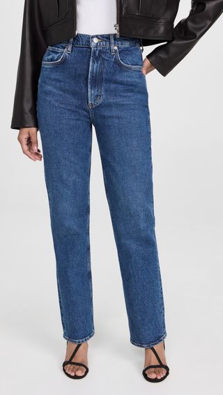 Agolde + High Rise Stovepipe Jeans