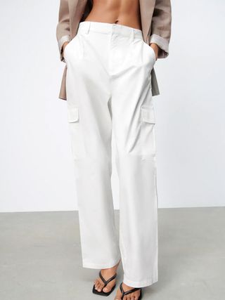 Zara + Wide Leg Cargo Pants