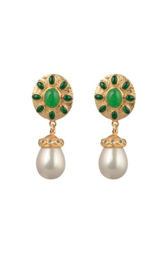 Valére + Heather 24k Gold-Plated Multi-Stone Earrings