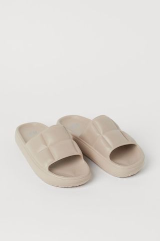 H&M + Quilted-Look Pool Shoes