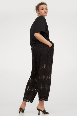 H&M + Eyelet Embroidery Pants